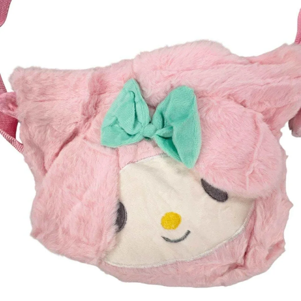 My Melody Plush Purse Sanrio Crossbody‎ Bag Kids Shoulder Bag Pink Kawaii NEW